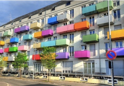 colorful apartments