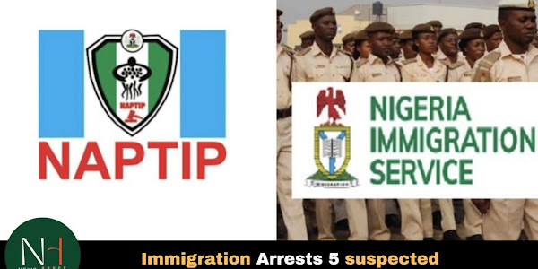 Immigration Arrests 5 suspected Human Traffickers in Ibadan