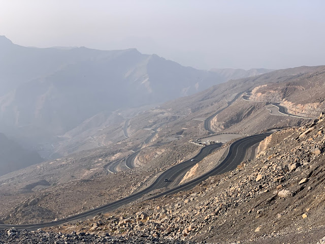 Winding Road going up to Jebel Jais