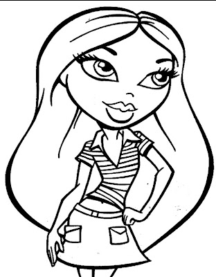  Pictures To Color BRATZ PRINT AND COLOR 