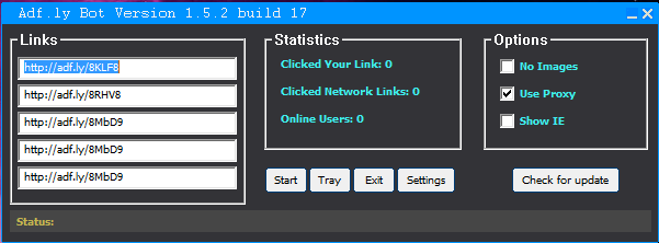 Adfly Bot 2013 -Adfly bot v1.5.2