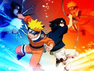Wallpaper Naruto vs Sasuke free download