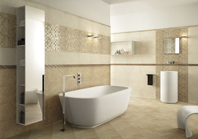 bathroom ceramic tiles - contrast