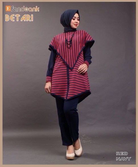 Model Baju Muslim Asimetris