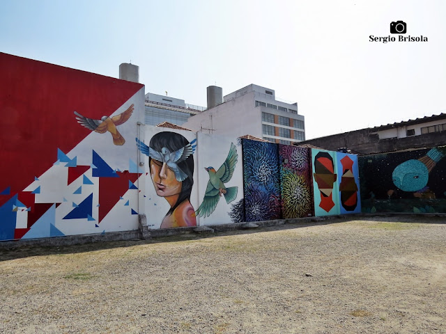 Vista ampla de Grafites no Museu da Energia - Campos Elíseos - São Paulo