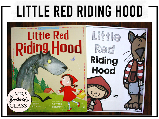 Little Red Riding Hood Fairy Tales activities unit with literacy printables, reading companion activities, and lesson ideas for First Grade and Second Grade