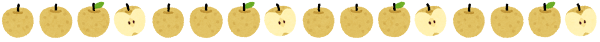 梨のライン素材