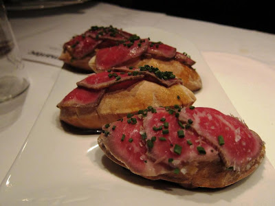 Philly Cheese Steak on Air Bread at The Bazaar