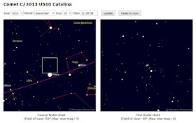 comet catalina heavens above