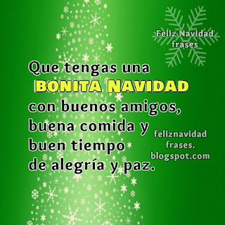 imagen con saludo para navidad feliz día con amigos y buena comida