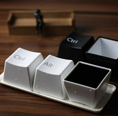 The Three Fun Ctrl, Alt And Delete Coffee Cups