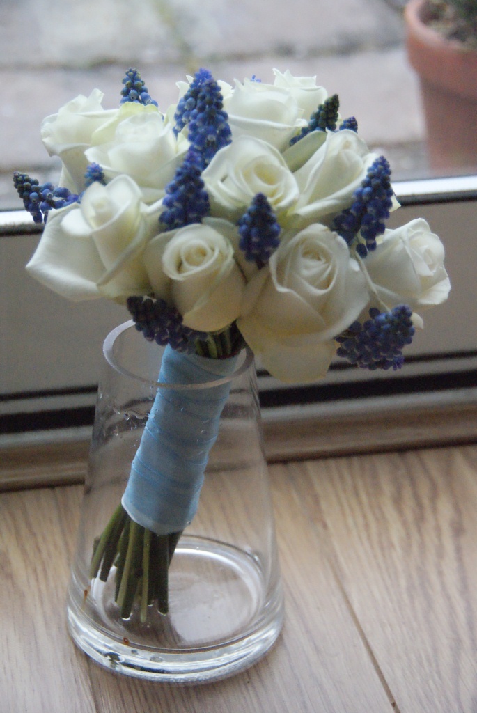 Beautiful Blue and White Wedding Flowers Josh and Sawanya's Wedding 2nd