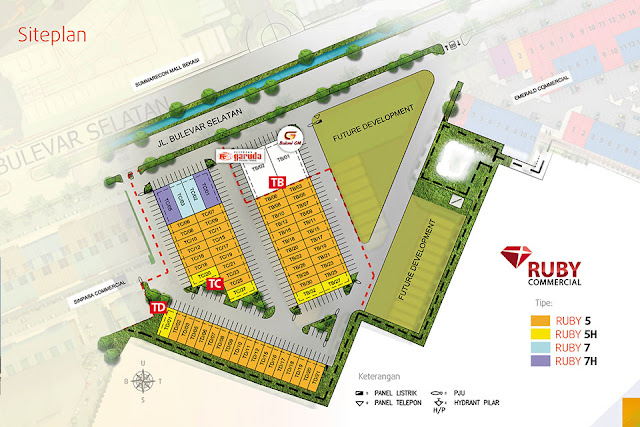 Siteplan Ruko Ruby Commercial