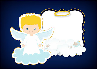 Blondie Angel Free Printable Invitations, Labels or Cards.