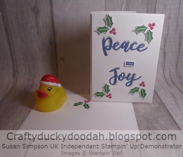 Craftyduckydoodah, Peace & Joy, Stampin' Up, Christmas 2020,