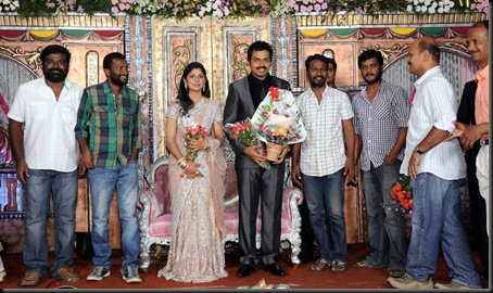 KarthiRanjini Wedding reception stills event pictures