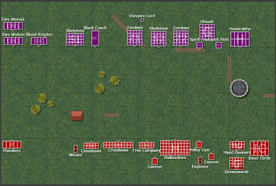 Warhammer Fantasy battle report: Vampire Counts vs Empire.