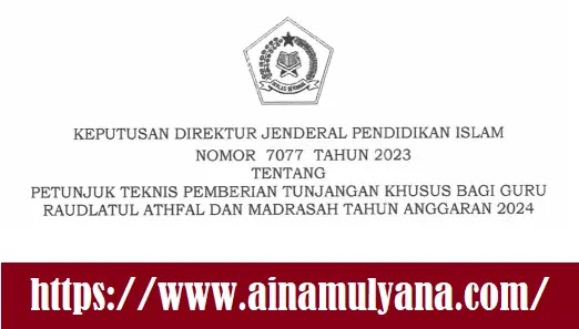 Juknis Tunjangan Dasus Bagi Guru RA Dan Madrasah Tahun 2024