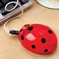 Lady Bug Computer Mouse