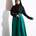 63149 ~ Yasmin Layered Sleeve Pleated Jubah Dress (RM95)