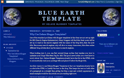 Three Column Layout from Deluxe Blogger Template