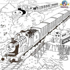 Art worksheets for printing out railway station pictures Thomas tank scenery cartoons to coloring in