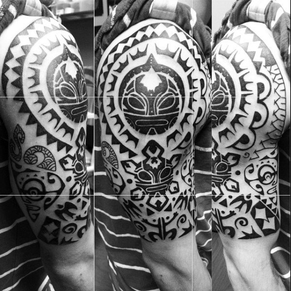 Tribal Chest Tribal Puerto Rican Tattoos