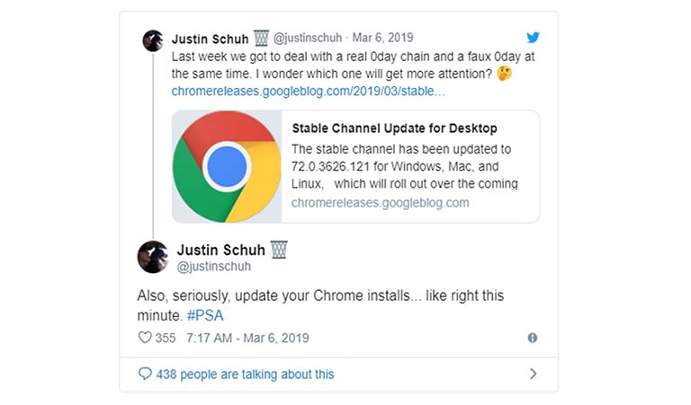 Segeralah Update Google Chrome Sekarang Juga Karena Ada Masalah Keamanan!