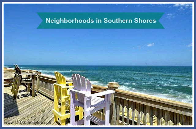 Single-family homes, rustic beach box cottages, vacation second homes, and other Outer Banks NC homes for sale in Southern Shores can be further classified based on their location. 
