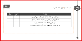 فرض المرحلة الرابعة النشاط العلمي المستوى الخامس