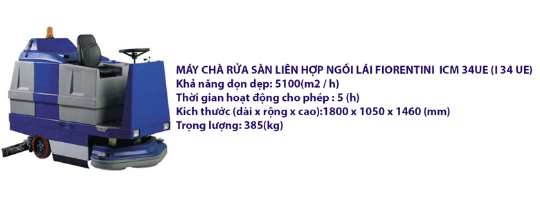 MÁY CHÀ RỬA SÀN LIÊN HỢP NGỒI LÁI  ICM 34UE 