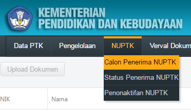 gambar cara verval NUPTK terbaru