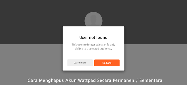 cara menghapus akun wattpad secara permanen