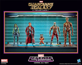 Toy Fair 2014 Exclusive Guardians of the Galaxy Marvel Legends Infinite Series Action Figure Poster by Hasbro