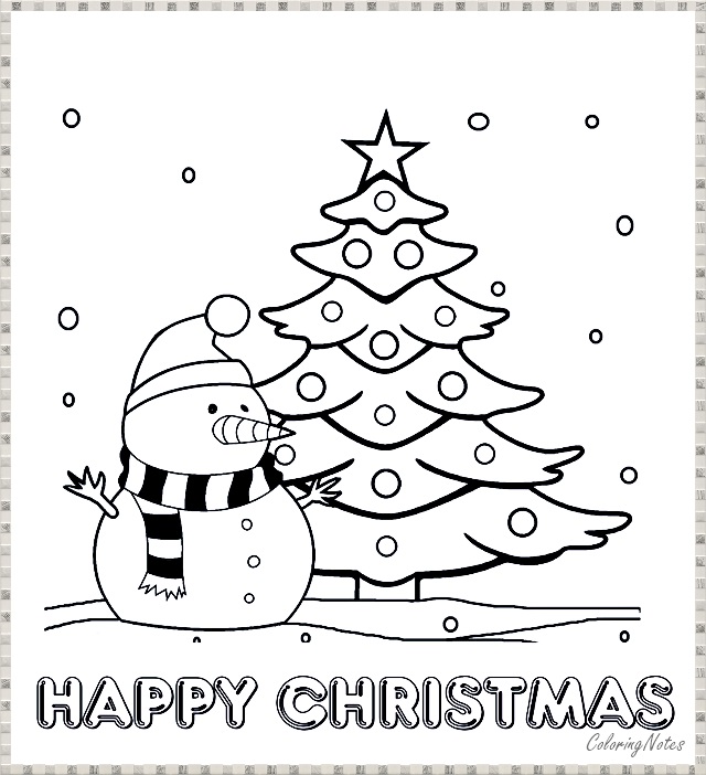 16 easy christmas tree coloring pages free printable for