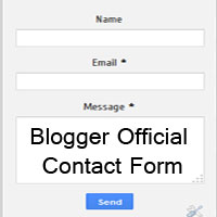 Add Google Official Contact Form Widget to Blogger