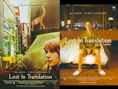 La locandina di ''Lost in translation'', in italiano con il sottotitolo ''L'amore tradotto''