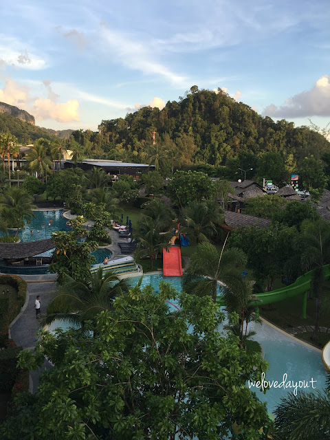 View from our room at Holiday Inn, Krabi Thailand