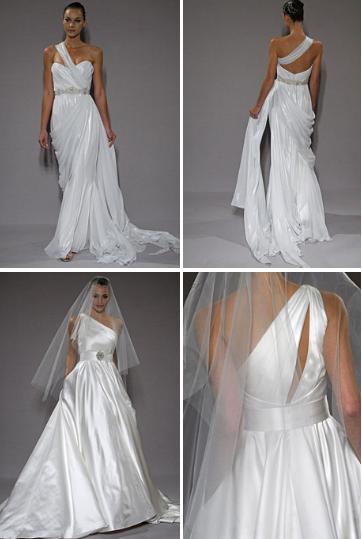 Wedding Dresses With Asymmetrical Necklines