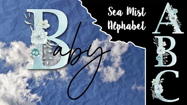 Sea Mist Alphabet !! A to Z PNG Alphabet !! 0 to 9 PNG Alphabet