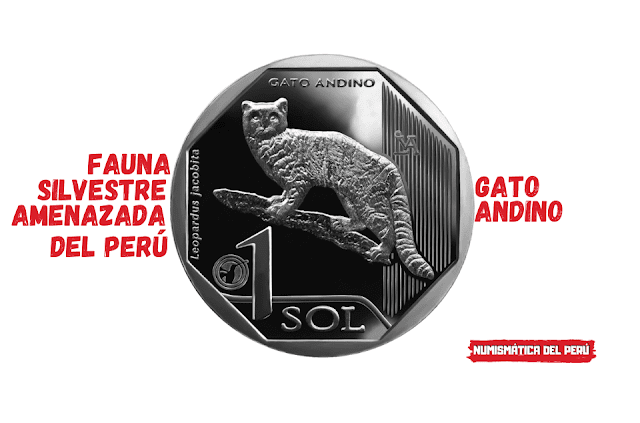 Moneda alusiva al Gato andino