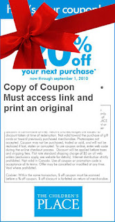 Free Printable Childrens Place Coupons