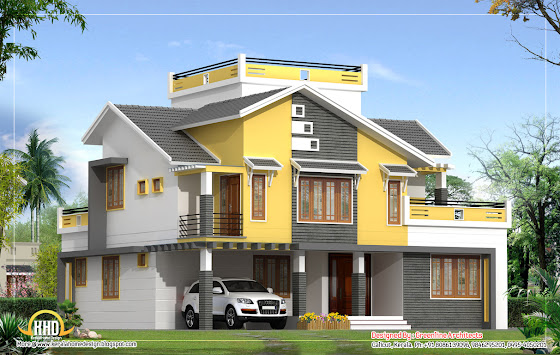 Villa Elevation  - 237 Sq M (2550 Sq. Ft) - January 2012