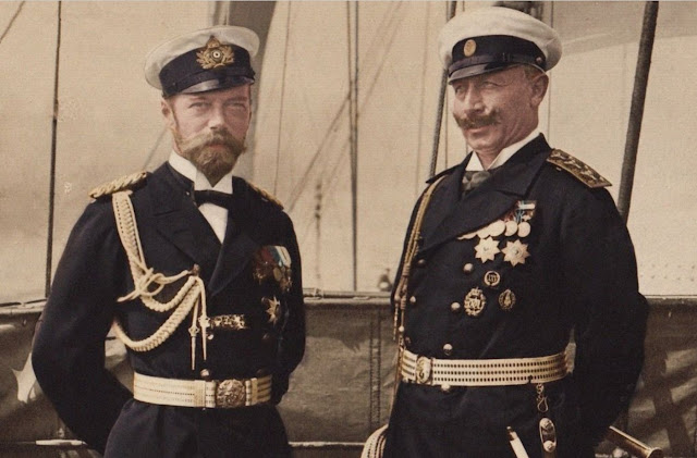 Кайзер Германии Вильгельм II  и царь России Николай II