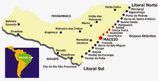 Mapa de Maceió - Alagoas