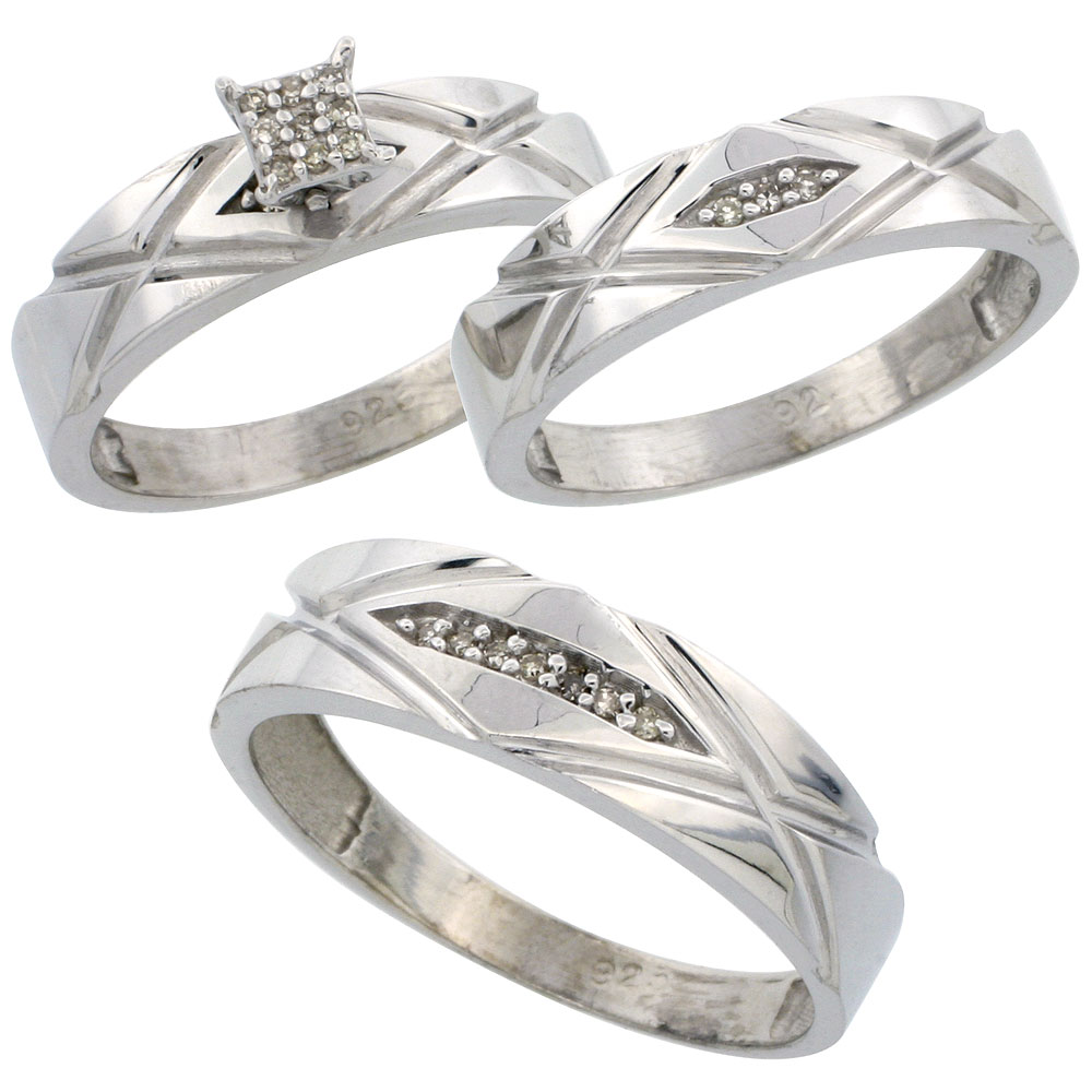 Sterling Silver 3-Piece Trio