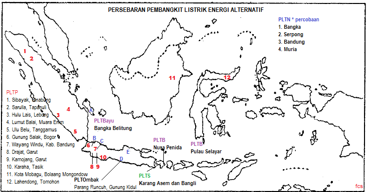 //FCS : FUAT CEPAT SELAMAT: PETA PERSEBARAN PEMBANGKIT 