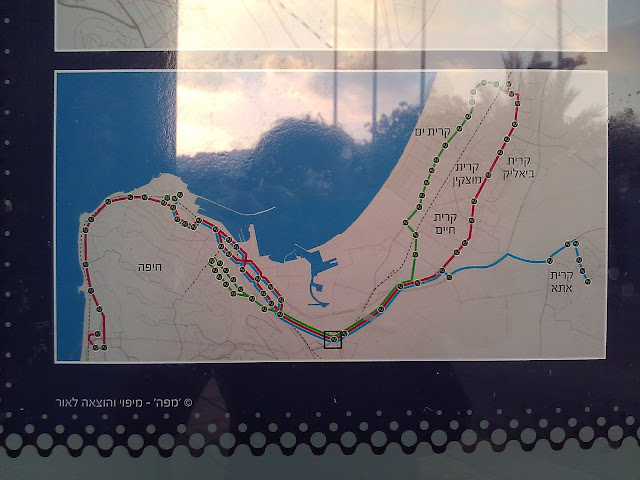 Plan des Bus Metronit - Haïfa