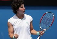 Carla Suarez Navarro at the Australian Open