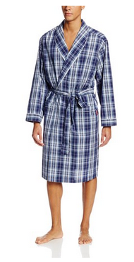 Unsecured AND IZOD Men's Poplin Robe with Contrast Piping